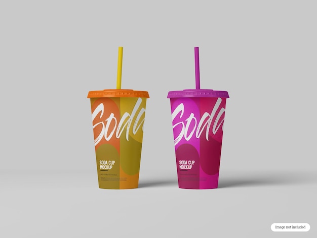 PSD mockup tazza di soda