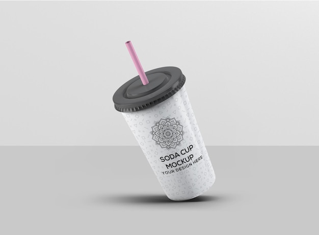 PSD soda cup mockup