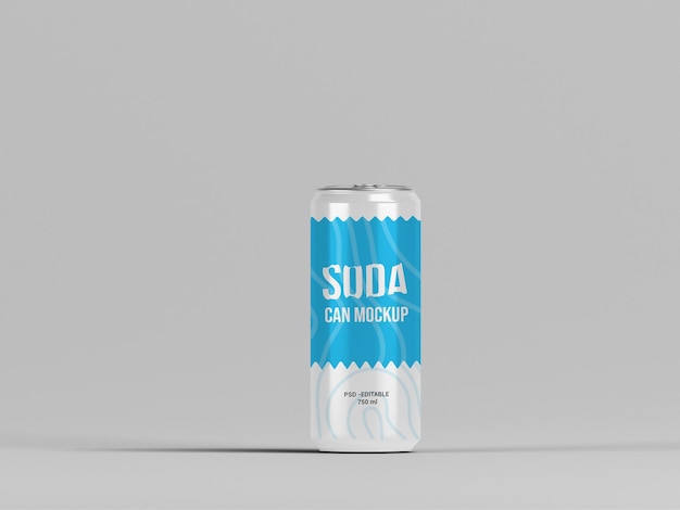 Soda może makieta PSD, branding produktów do napojów
