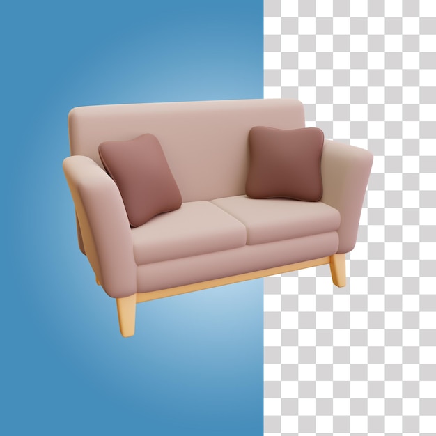 Sofa 3d icon 1