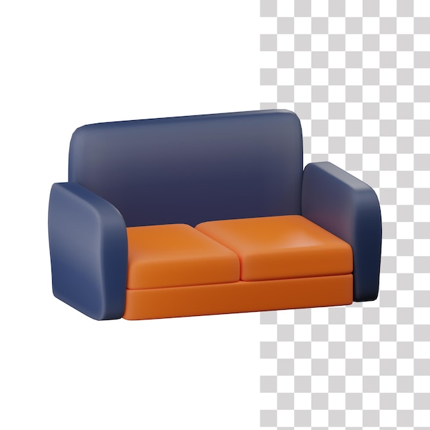 PSD sofa 3d ikona