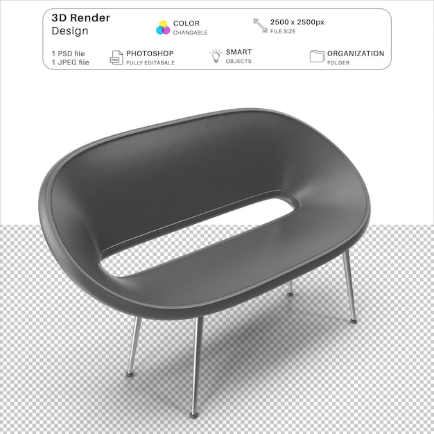 PSD sofa 3d modeling psd