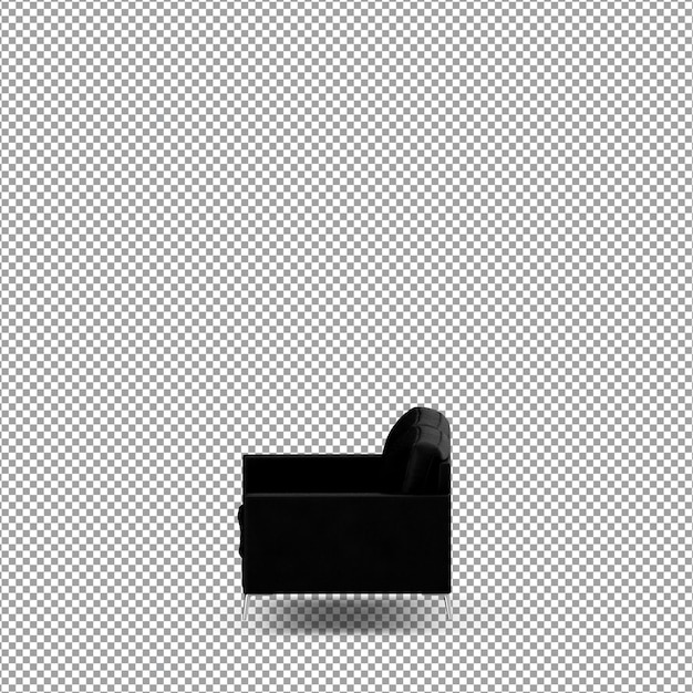 Sofa in 3d rendering isolated