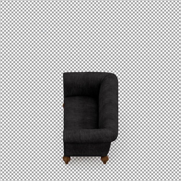 Sofa in 3d rendering isolated