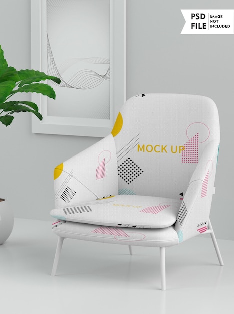 Sofa chair mockup