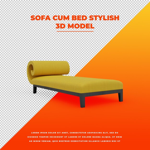 Sofa cum bed stijlvol