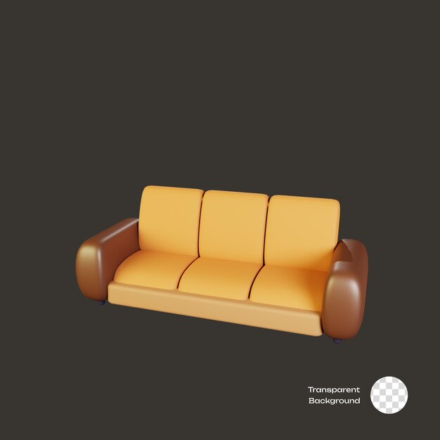 PSD sofa furniture 3d icon