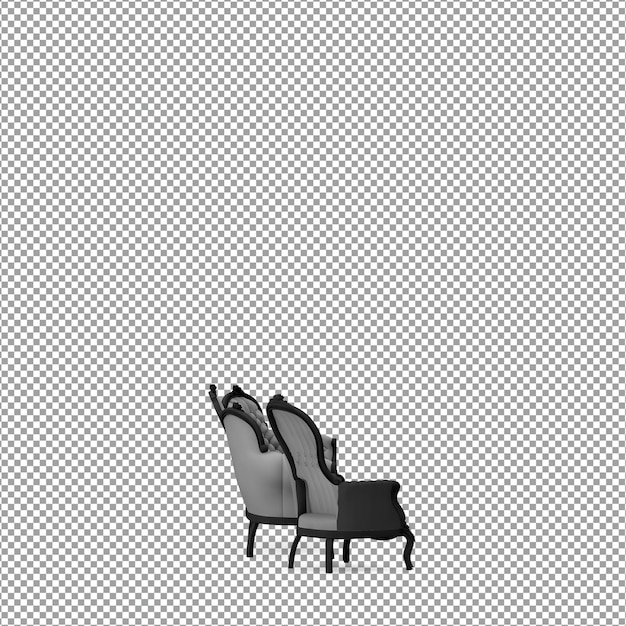 Sofa in 3d-rendering geïsoleerd