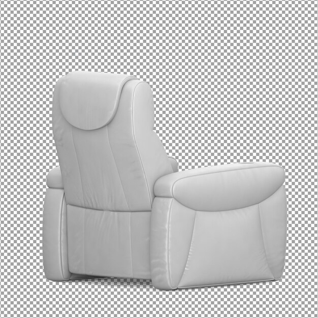 PSD sofa in 3d-rendering geïsoleerd