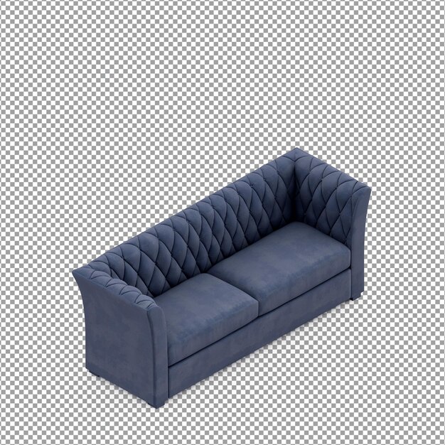 sofa in 3d rendering isolated