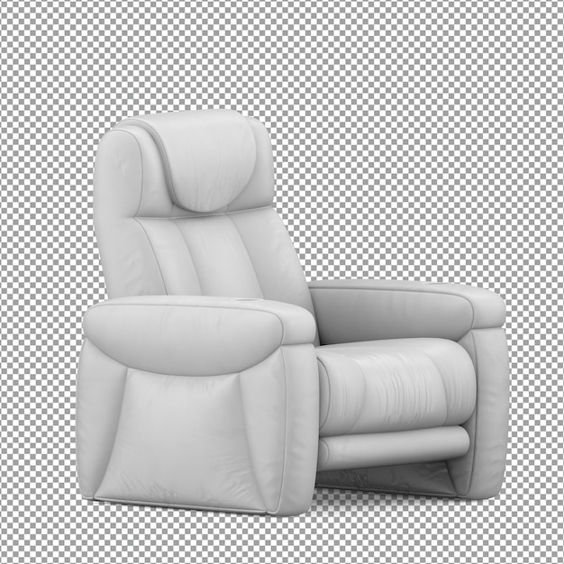 sofa in 3d rendering isolated
