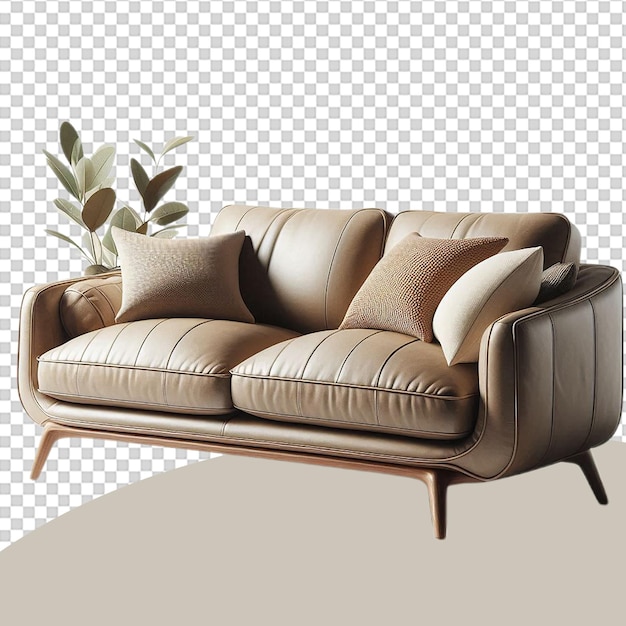 Sofa izolowana na przezroczystym tle