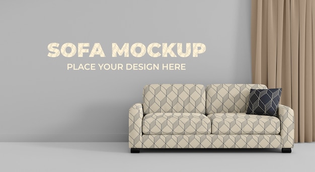 PSD sofa mockup design