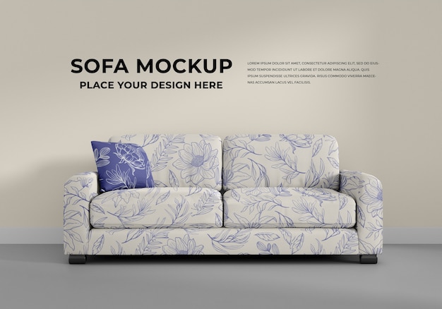 Mockup di design del divano