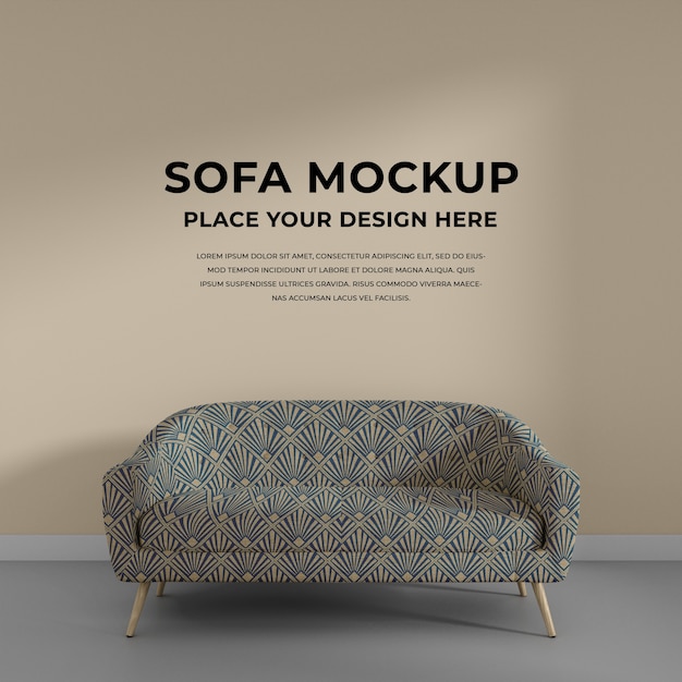 Mockup di design del divano