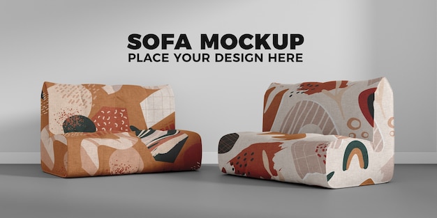 PSD Дизайн макета дивана