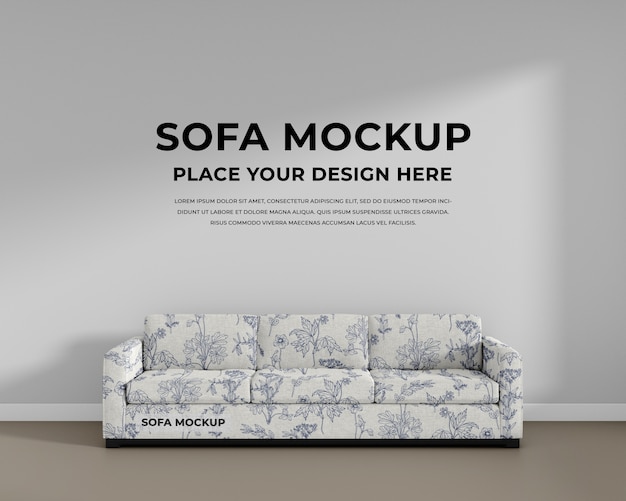 Mockup di design del divano
