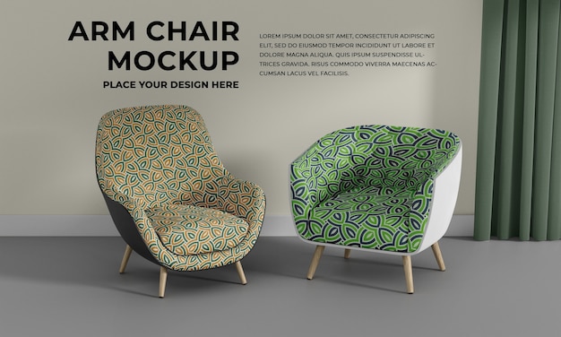 PSD sofa mockup design