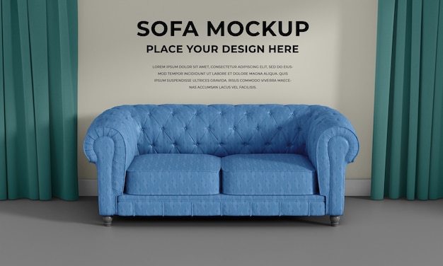 PSD sofa mockup design