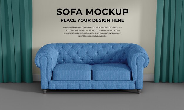 Mockup di design del divano