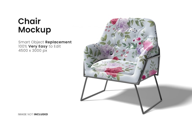 Sofa mockup realistic pattern