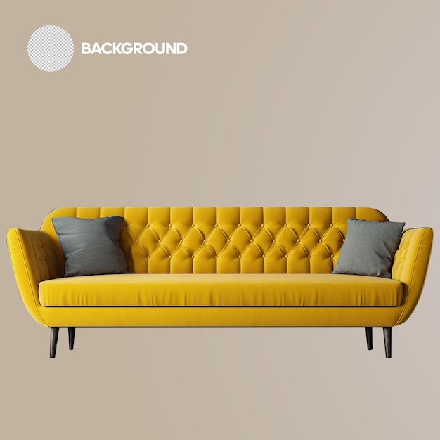 sofa realistic psd png