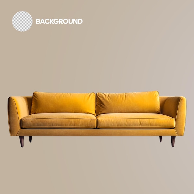 sofa realistic psd png