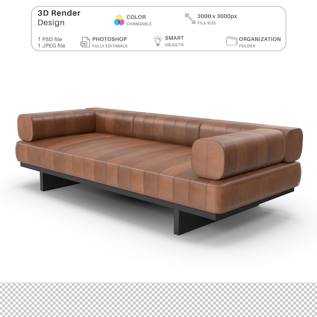 PSD sofa set 3d modeling psd-bestand realistische sofa interieurmeubilair