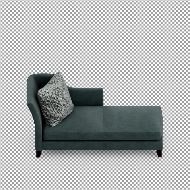 Sofa W Renderowaniu 3d Na Białym Tle