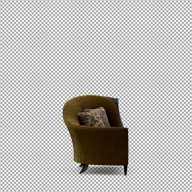 Sofa W Renderowaniu 3d Na Białym Tle