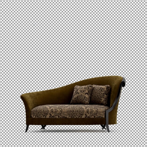 Sofa W Renderowaniu 3d Na Białym Tle