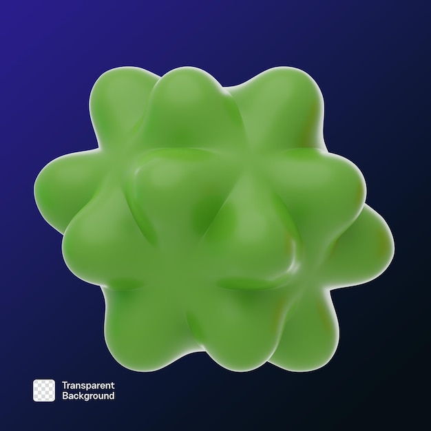 Soft Body 3D Abstract Shape PNG-sjabloon