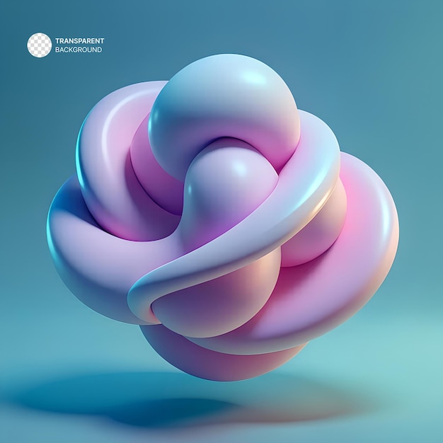 PSD soft body 3d abstract shapes