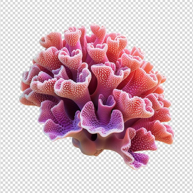 PSD soft coral isolated on white