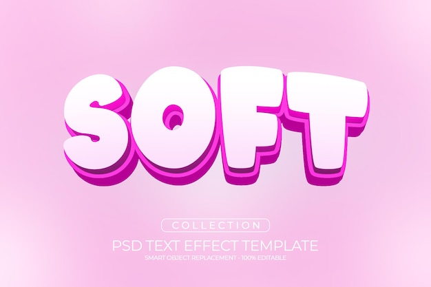 Soft custom text effect