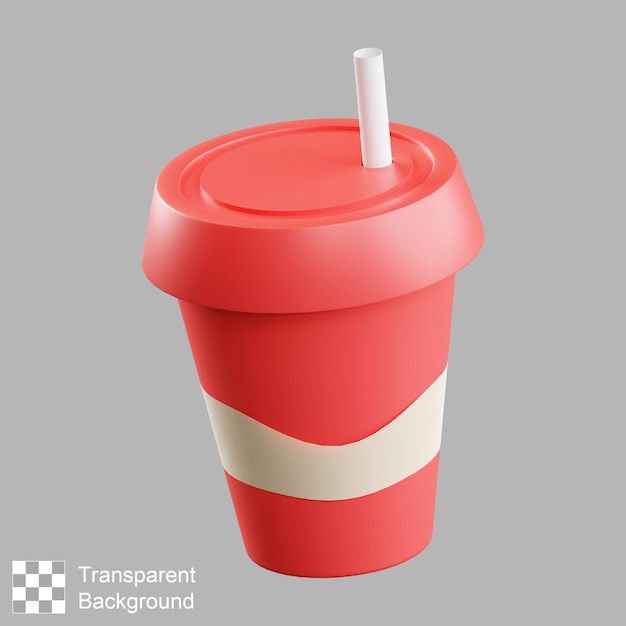 PSD soft drink 3d illustration