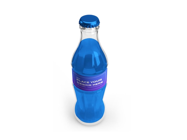 Soft Drink Bottle 3D Mockup Design