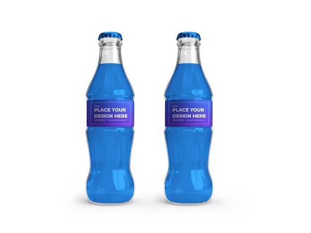 Soft drink bottle 3d mockup