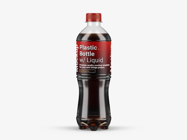 Soft drink bottle mockup