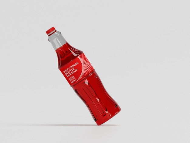 Soft drink bottle mockup