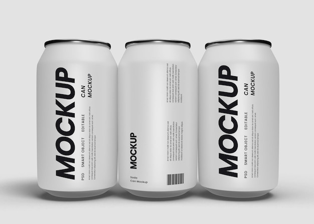 PSD soft drink can mockup