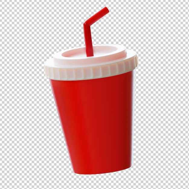 Soft drink cup 3d illustration