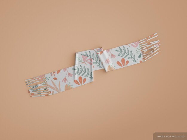 PSD soft fabric scarf mockup