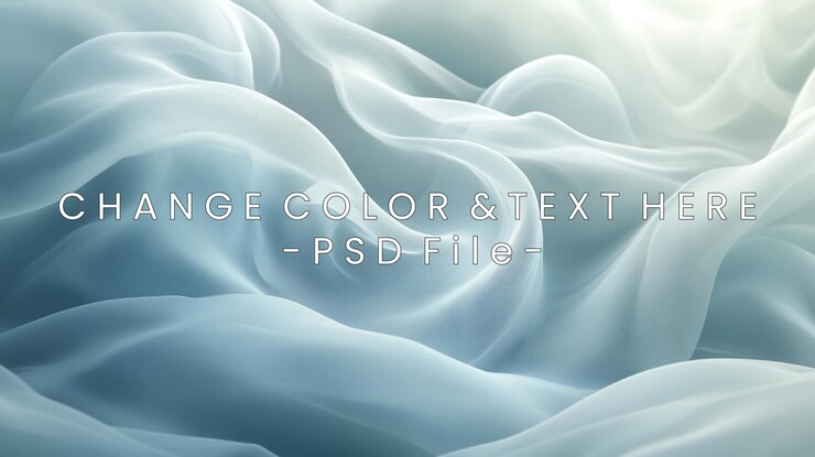PSD a soft flowing fabriclike texture in soothing shades of blue and white