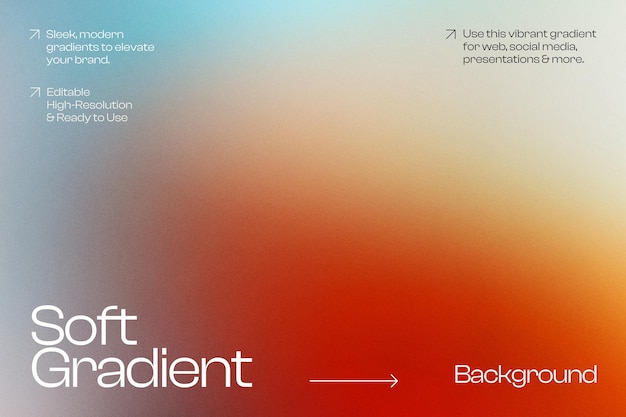 Soft Gradient Background for Web Social Media and Presentations