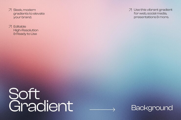 PSD soft gradient background for web social media  presentations