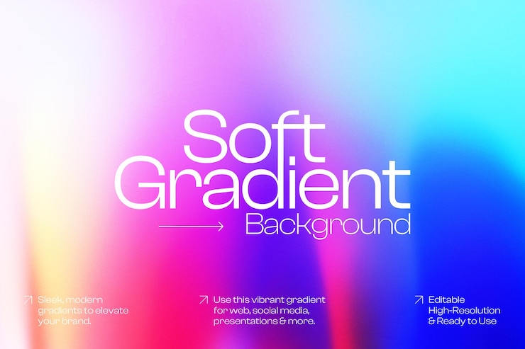 PSD soft gradient background
