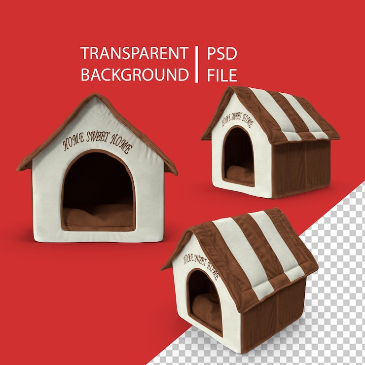 PSD soft indoor pet house png