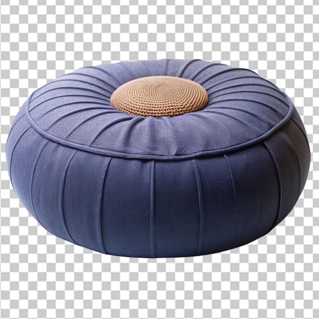 Soft pouf isolated on transparent background