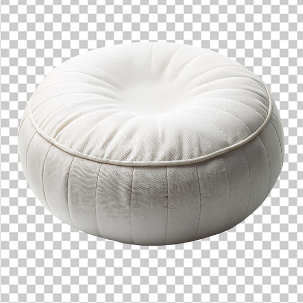 Soft pouf isolated on transparent background